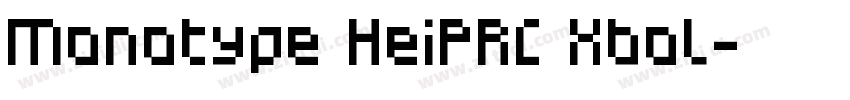 Monotype HeiPRC Xbol字体转换